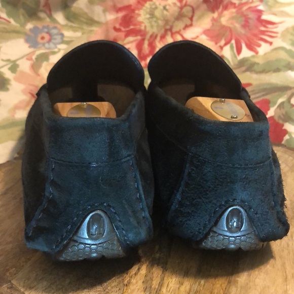 MORESCHI size 13 Driving Moc BLACK Suede LOGO Luxe Cozy SlipOn EasyWear Elevated main image 4